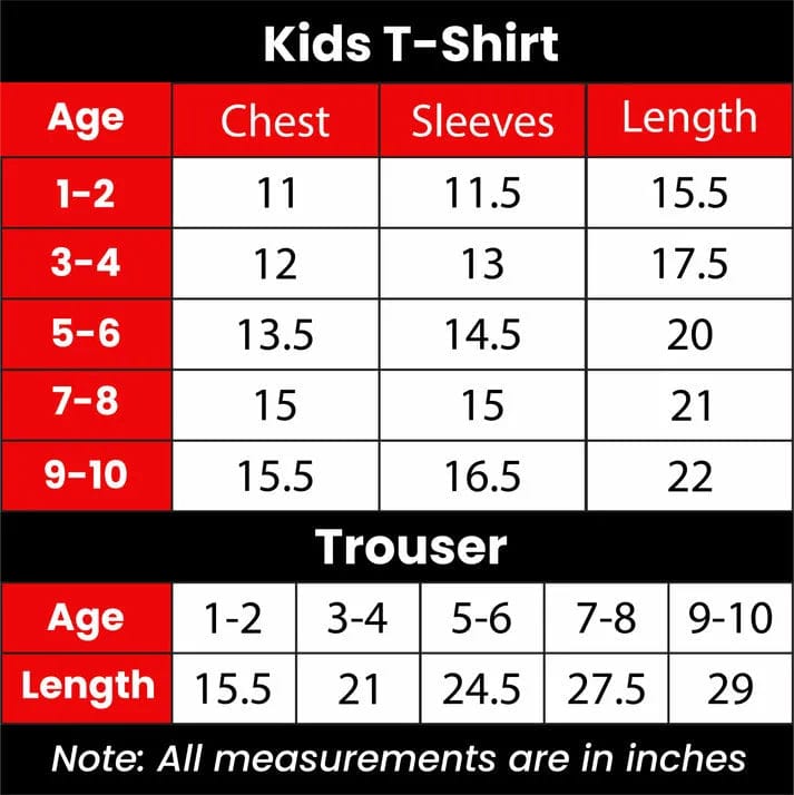 Red and Black (Adidas) Printed Kids Tracksuit for Winter By SH Moon Wear