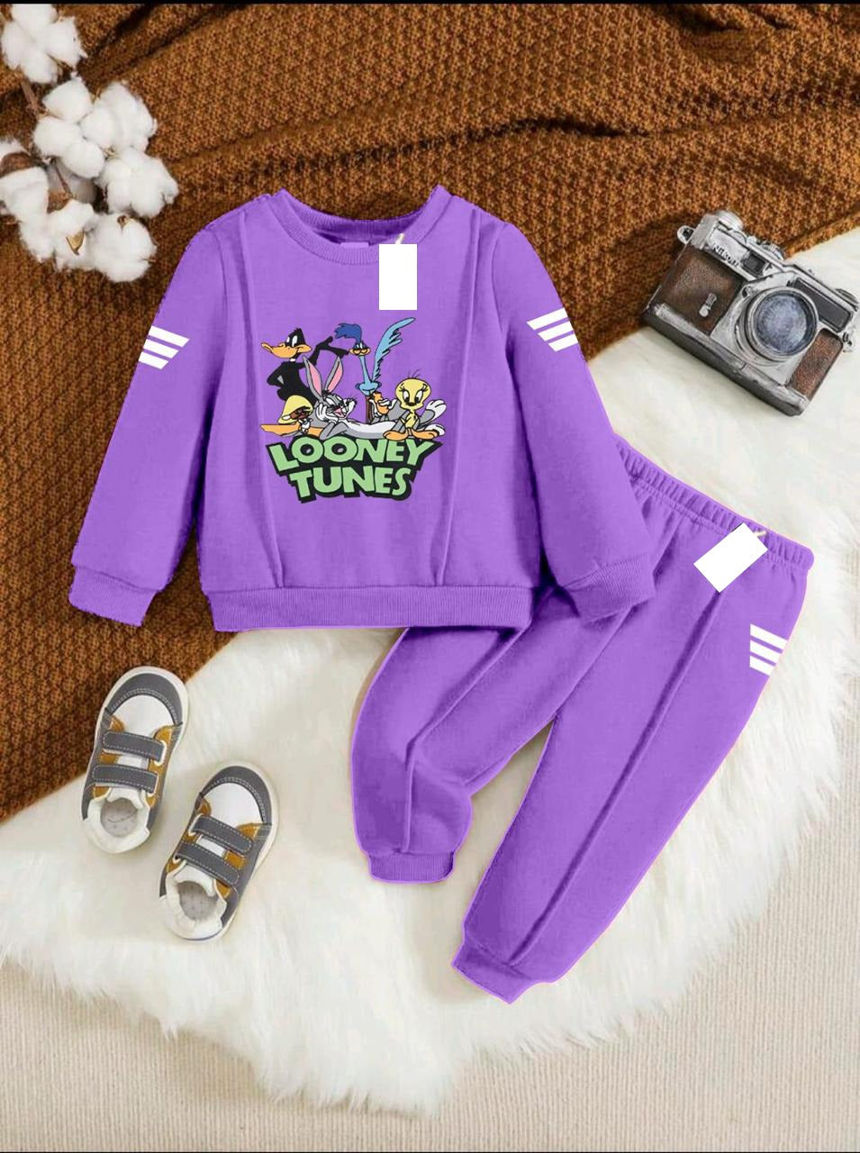 purple (loonytone) Kids Tracksuit For Winter By SH Moon Wear -08