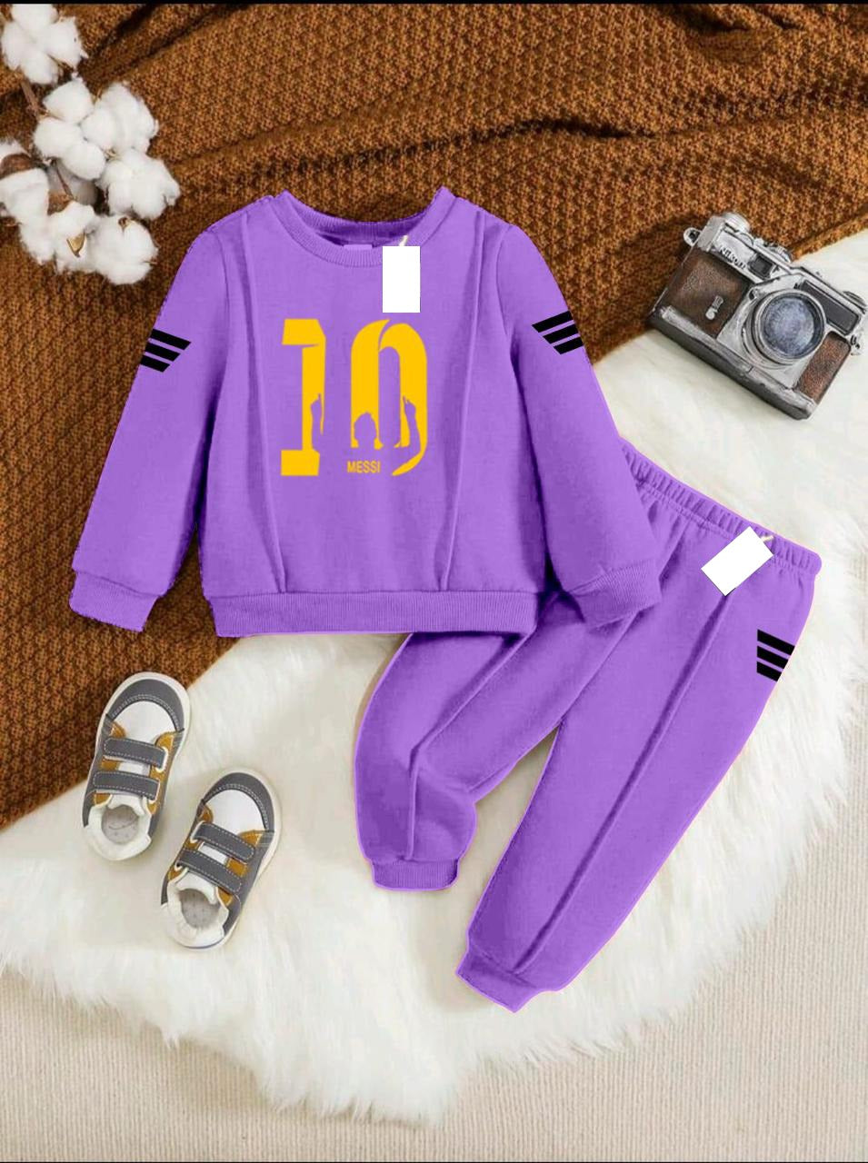 purple (messi10) Kids Tracksuit For Winter By SH Moon Wear -07