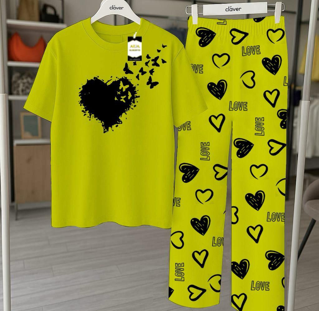 Lounge Wear With Printed Trouser - 05