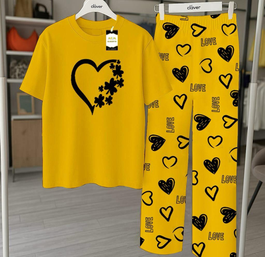 Lounge Wear With Printed Trouser - 03